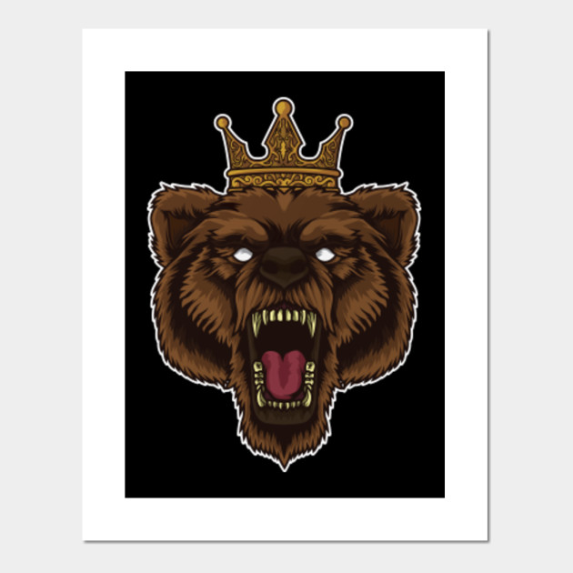 Roaring Bear With Crown | Wilderness Forest Tough
